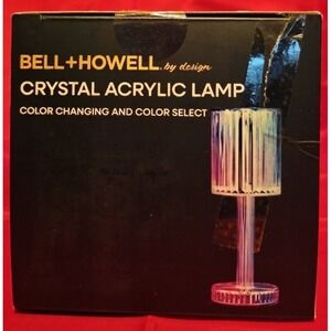 NIB Bell + Howell RGB Portable Rechargeable Crystal Lamps